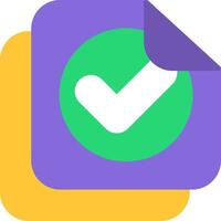 Sticky Note Flat Icon vector