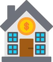 Bank Flat Icon vector