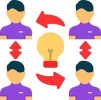 Collaboration Flat Icon vector