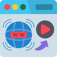 Internet Flat Icon vector