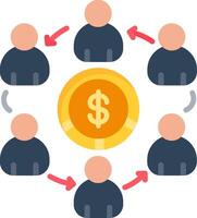 Network Flat Icon vector