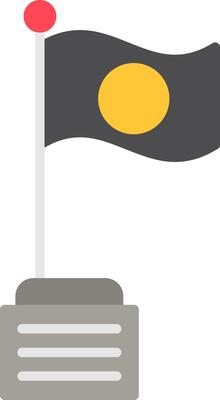 Pit Flag Flat Icon