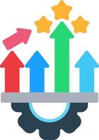 Performance Flat Icon vector