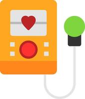 Sphygmomanometer Flat Icon vector