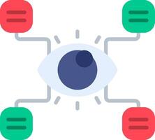 Visualization Flat Icon vector