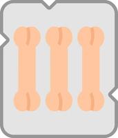 Bones Flat Icon vector