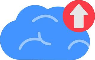 Cloud Upload Flat Icon vector