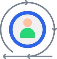 Continuity Flat Icon vector