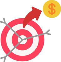 Dartboard Flat Icon vector