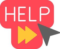 Help Flat Icon vector