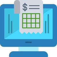 Invoice Flat Icon vector