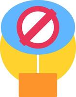 Nullability Flat Icon vector