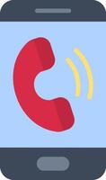 Phone Call Flat Icon vector