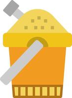 Sand Bucket Flat Icon vector