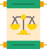 Scroll Flat Icon vector