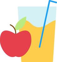 Apple Juice Flat Icon vector