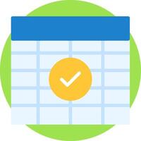 Check Flat Icon vector