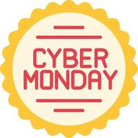Cyber Monday Flat Icon vector