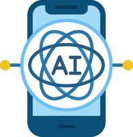 Ai Flat Icon vector
