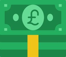 Pound Flat Icon vector