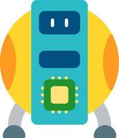 Robot Flat Icon vector