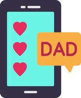 Message Flat Icon vector