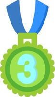 3rd Prize Flat Icon vector
