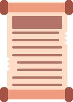 Scroll Flat Icon vector