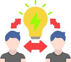 Relation Flat Icon vector