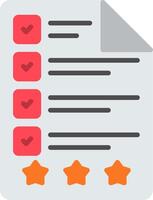 Document Flat Icon vector