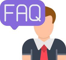 Faq Flat Icon vector