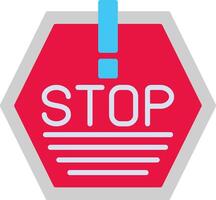 Stop Flat Icon vector
