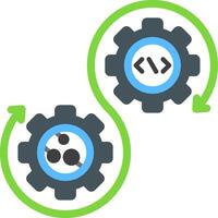 Devops Flat Icon vector