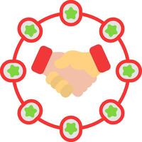 Connection Flat Icon vector