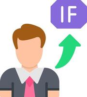 If Flat Icon vector