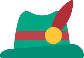 Tyrolean Flat Icon vector
