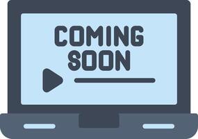 Coming Soon Flat Icon vector