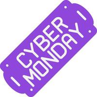 Cyber Monday Flat Icon vector