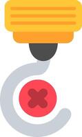 Do Not Hook Flat Icon vector