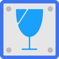 Fragile Flat Icon vector