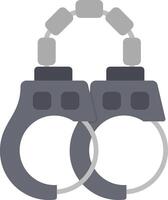 Handcuffs Flat Icon vector