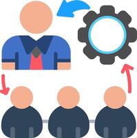 Hierarchy Structure Flat Icon vector