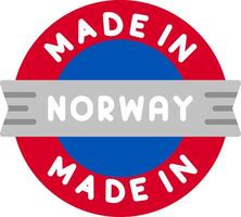 Made In Norway Flat Icon vector