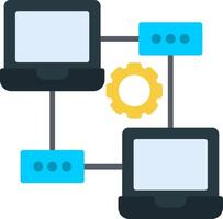 Network Flat Icon vector