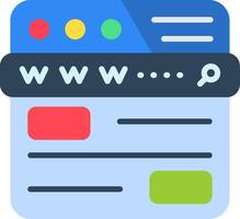 Url Flat Icon vector