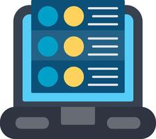 Server Control Flat Icon vector
