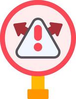 Warning Flat Icon vector