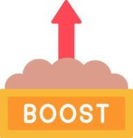 Boost Flat Icon vector
