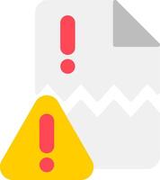 Error Flat Icon vector