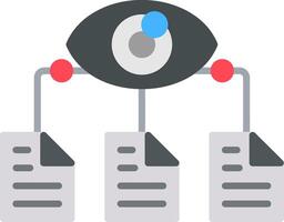 Data Visualization Flat Icon vector